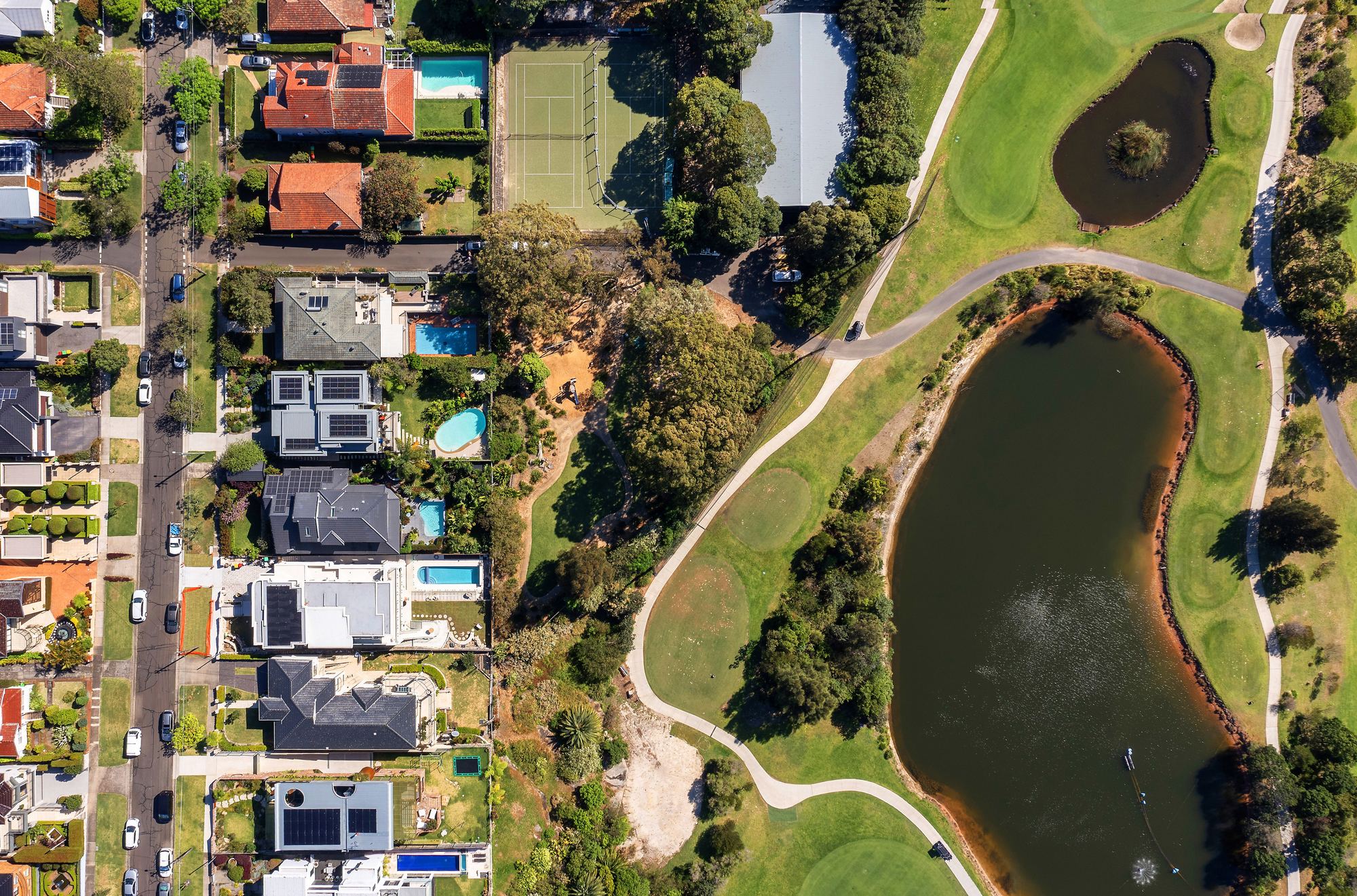 Aerial over the Lower North Shore